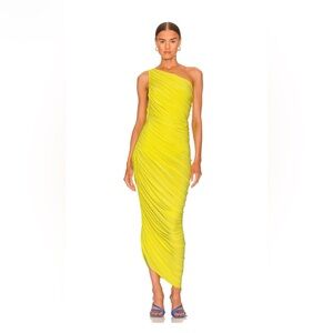 NWT Norma Kamali Diana gown in Starfruit XL/42